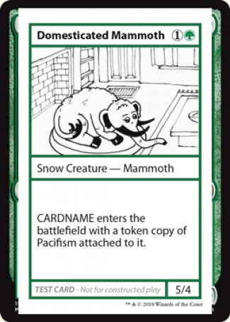 Domesticated Mammoth (2021 Edition) [Mystery Booster Playtest Cards] | GnG Games