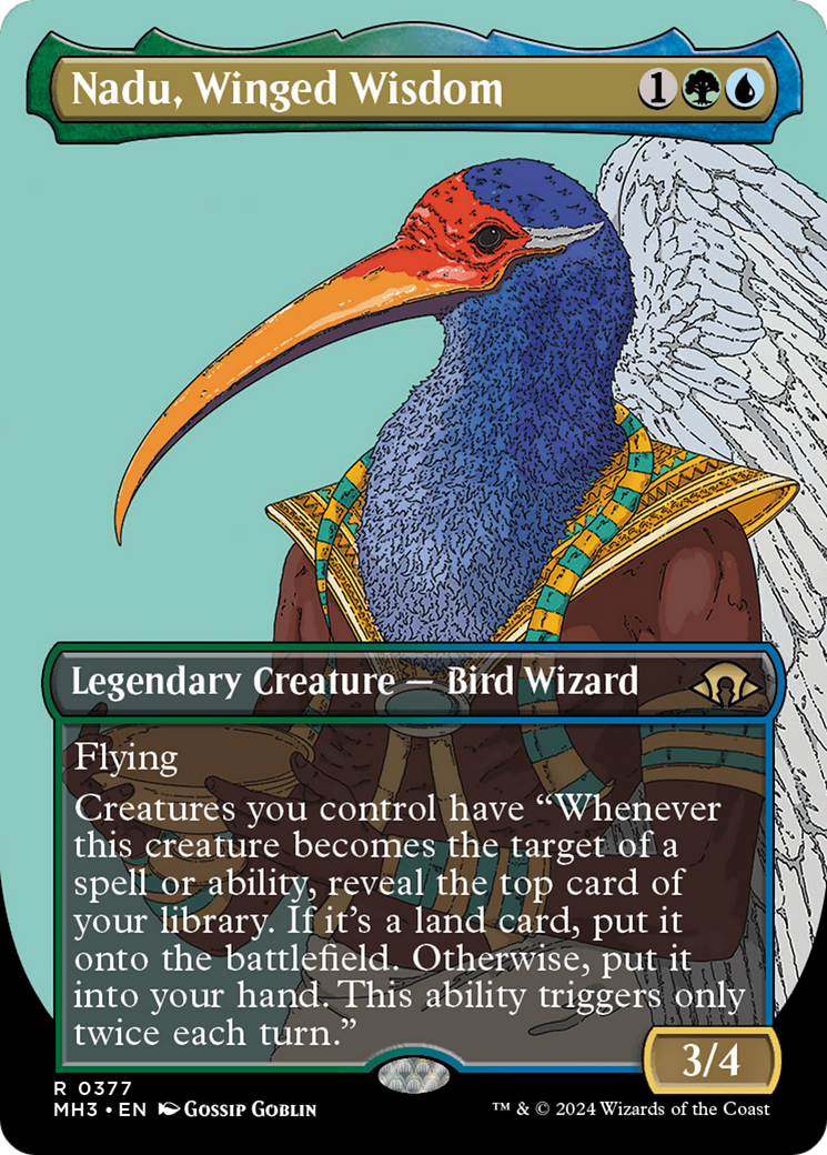 Nadu, Winged Wisdom (Borderless) [Modern Horizons 3] | GnG Games