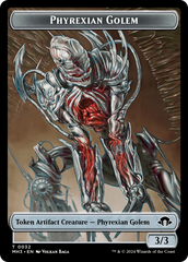 Phyrexian Golem // Energy Reserve Double-Sided Token [Modern Horizons 3 Tokens] | GnG Games