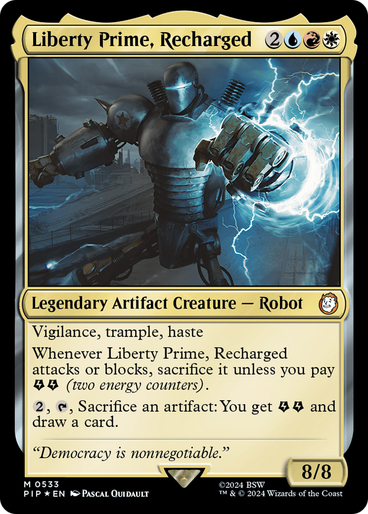 Liberty Prime, Recharged (Surge Foil) [Fallout] | GnG Games