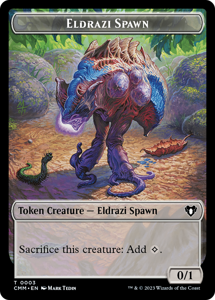 Eldrazi Spawn // Construct (0042) Double-Sided Token [Commander Masters Tokens] | GnG Games