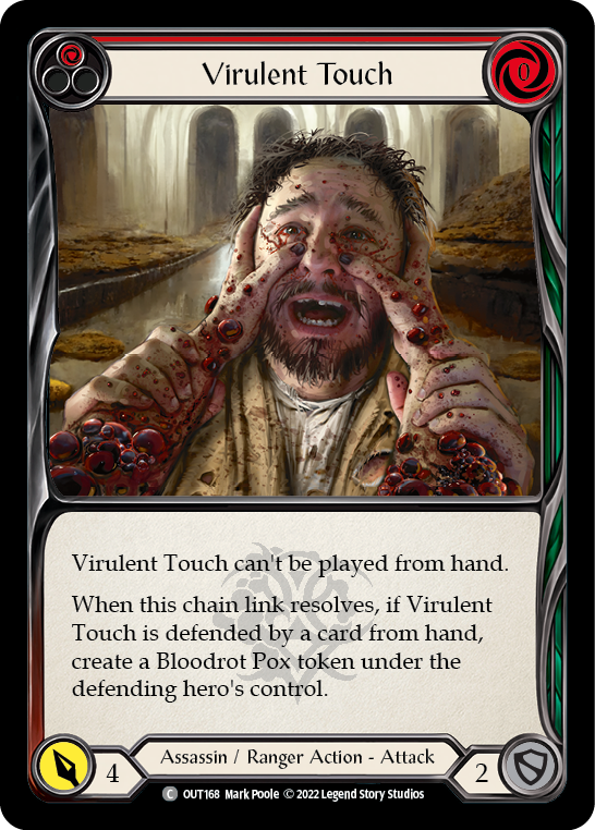 Virulent Touch (Red) [OUT168] (Outsiders)  Rainbow Foil | GnG Games