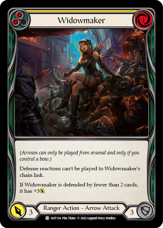 Widowmaker (Yellow) [OUT134] (Outsiders)  Rainbow Foil | GnG Games