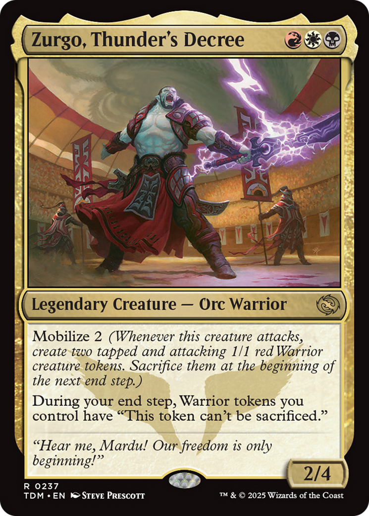 Zurgo, Thunder's Decree [Tarkir: Dragonstorm] | GnG Games