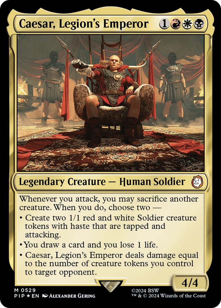 Caesar, Legion's Emperor (Surge Foil) [Fallout] | GnG Games