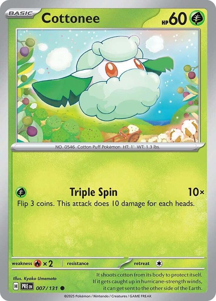 Cottonee (007/131) [Scarlet & Violet: Prismatic Evolutions] | GnG Games