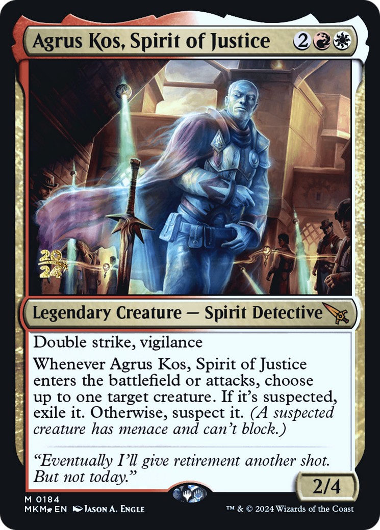 Agrus Kos, Spirit of Justice [Murders at Karlov Manor Prerelease Promos] | GnG Games