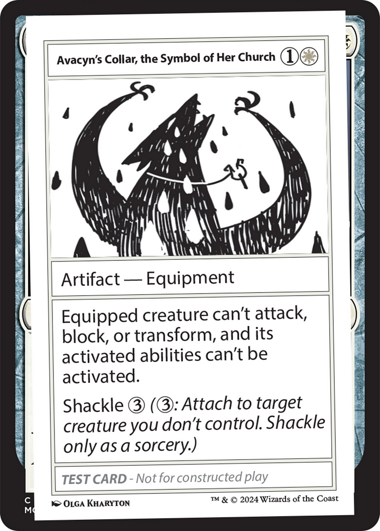 Avacyn's Collar, the Symbol of Her Church [Mystery Booster 2 Playtest Cards] | GnG Games