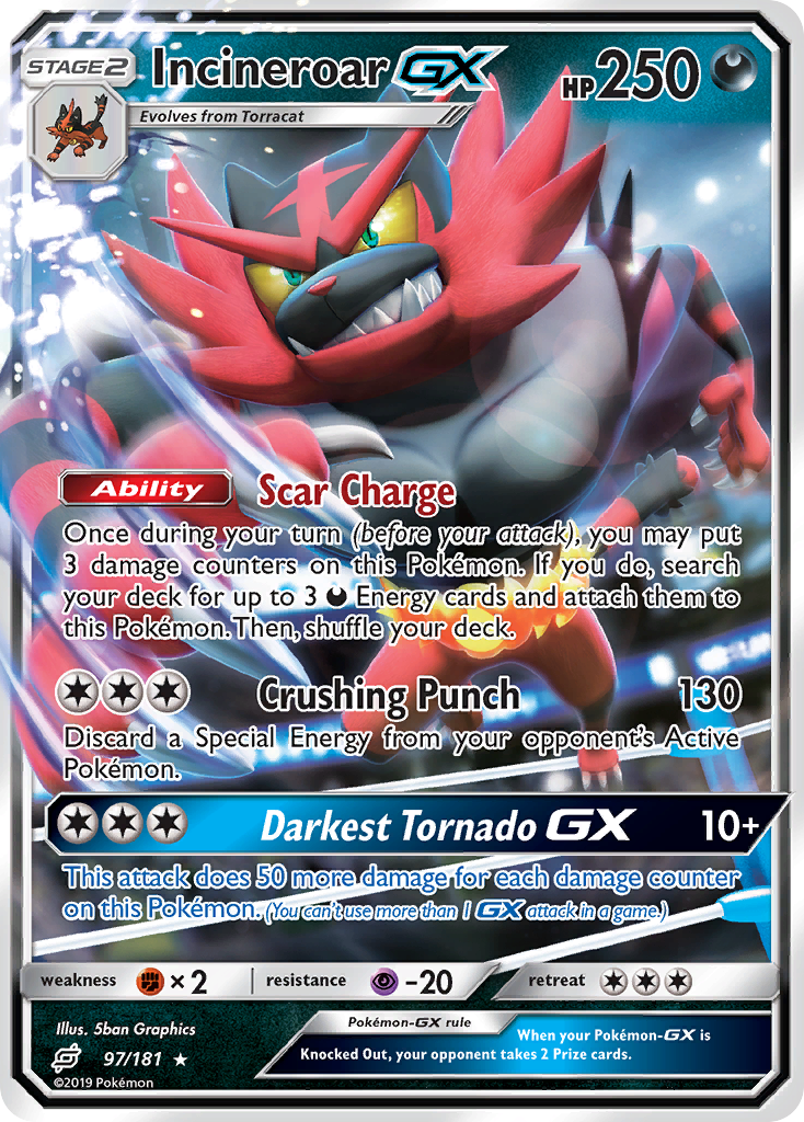Incineroar GX (97/181) [Sun & Moon: Team Up] | GnG Games