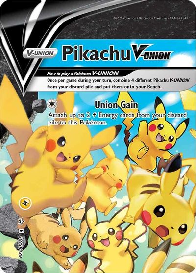 Pikachu V-UNION (SWSH139) (Celebrations) [Sword & Shield: Black Star Promos] | GnG Games