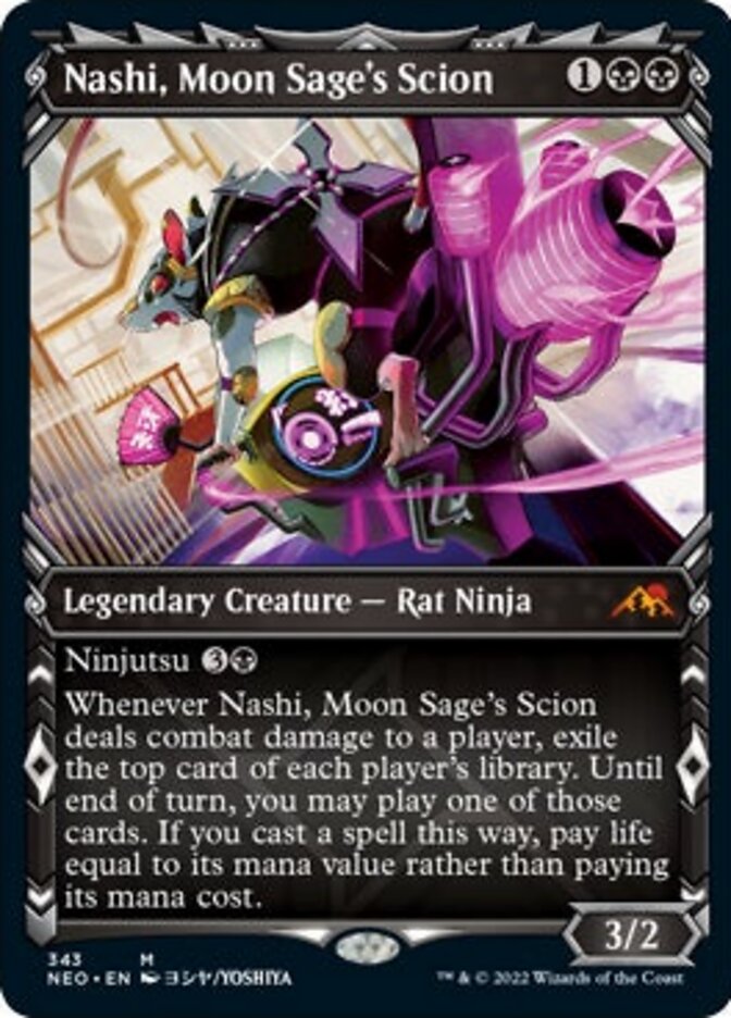 Nashi, Moon Sage's Scion (Showcase Ninja) [Kamigawa: Neon Dynasty] | GnG Games