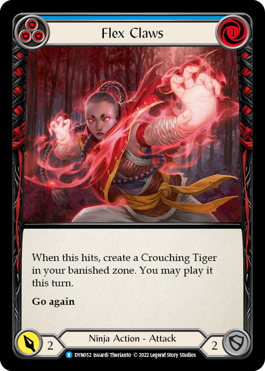 Flex Claws (Blue) [DYN052] (Dynasty)  Rainbow Foil | GnG Games