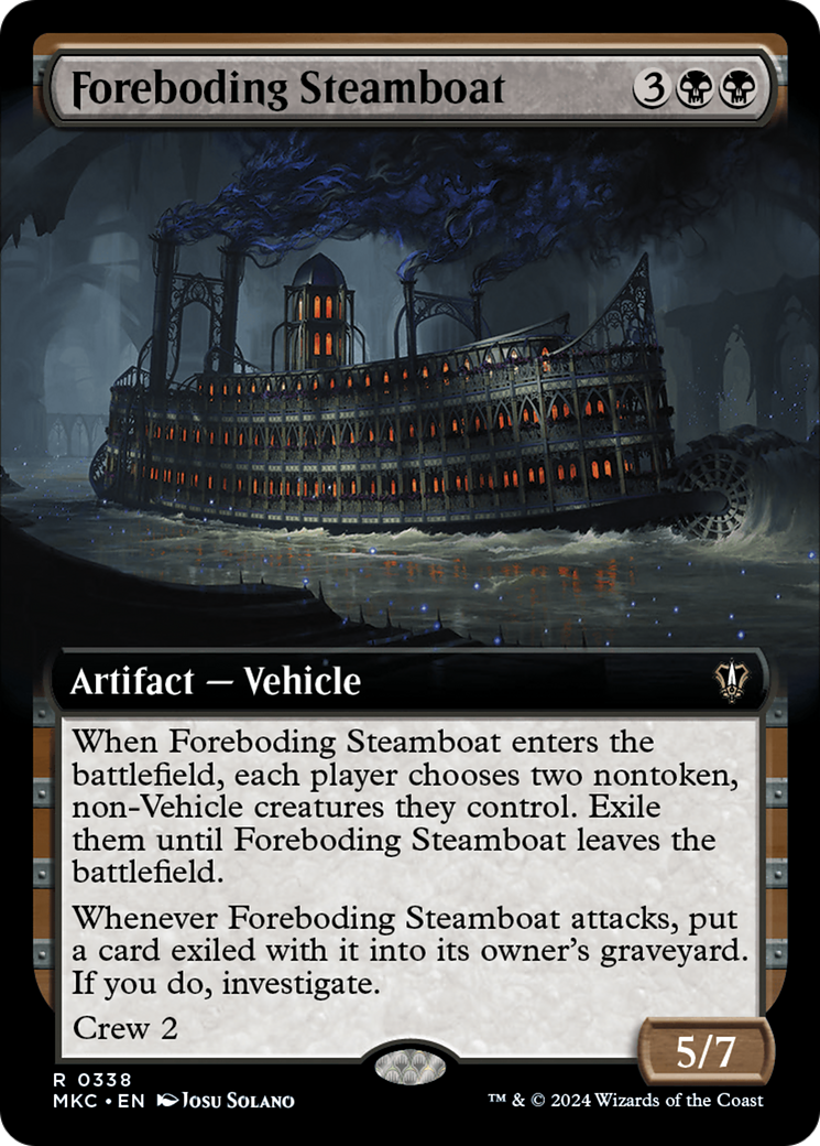 Foreboding Steamboat (Extended Art) [Murders at Karlov Manor Commander] | GnG Games