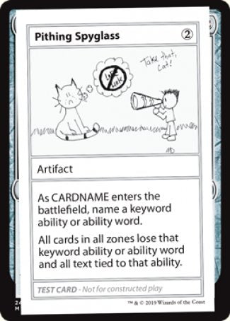 Pithing Spyglass (2021 Edition) [Mystery Booster Playtest Cards] | GnG Games