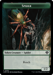 Wurm // Spider Double-Sided Token [Commander Masters Tokens] | GnG Games