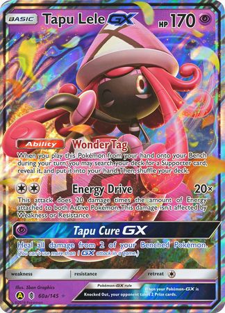 Tapu Lele GX (60a/145) (Alternate card) (Jumbo Card) [Sun & Moon: Guardians Rising] | GnG Games