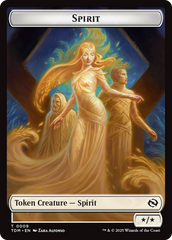 Spirit (0008) // Spirit (0009) Double-Sided Token [Tarkir: Dragonstorm Tokens] | GnG Games