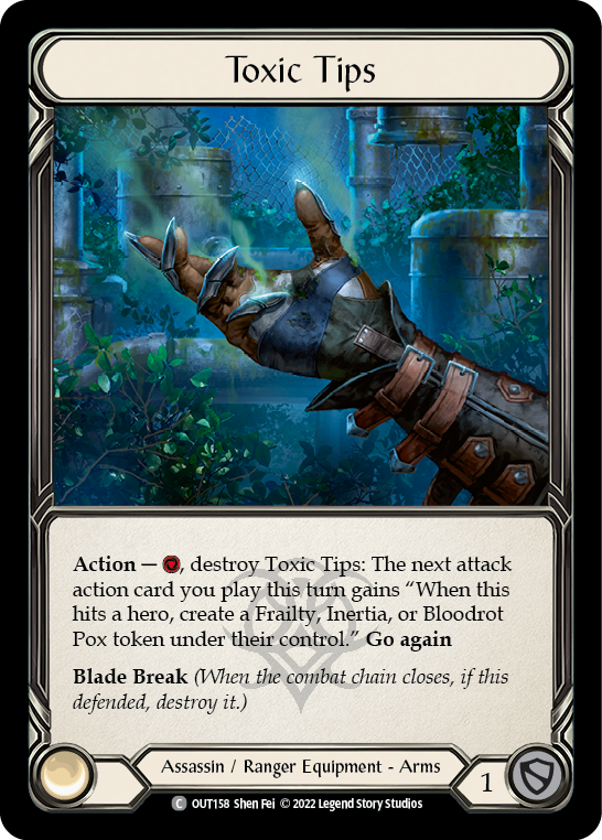 Toxic Tips [OUT158] (Outsiders)  Cold Foil | GnG Games