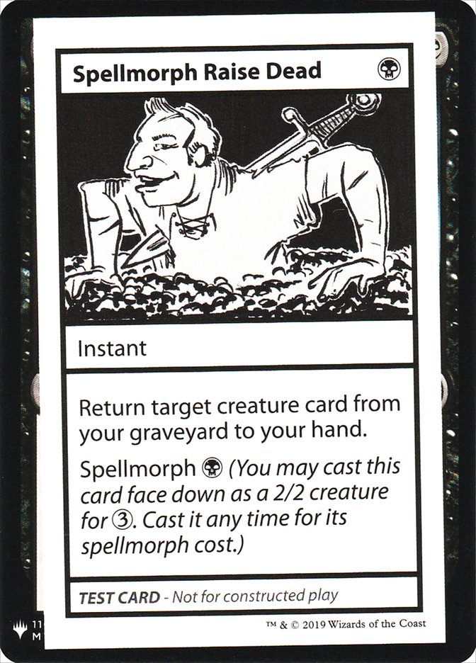 Spellmorph Raise Dead [Mystery Booster Playtest Cards] | GnG Games