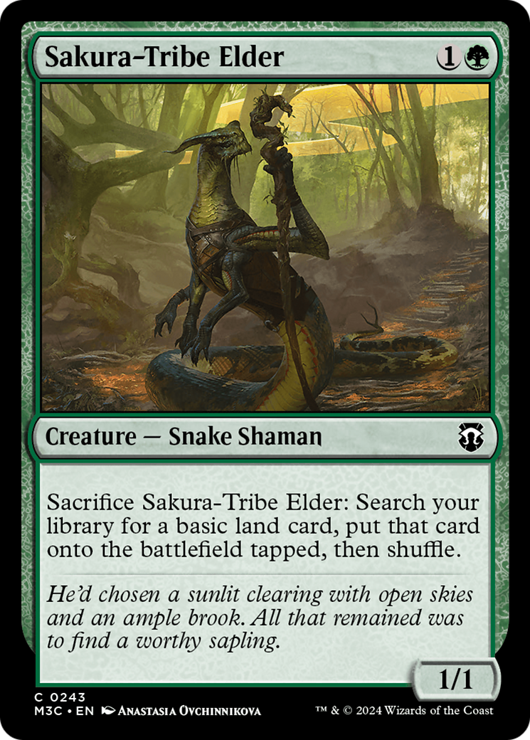 Sakura-Tribe Elder (Ripple Foil) [Modern Horizons 3 Commander] | GnG Games