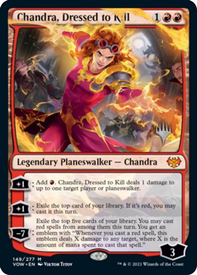 Chandra, Dressed to Kill (Promo Pack) [Innistrad: Crimson Vow Promos] | GnG Games