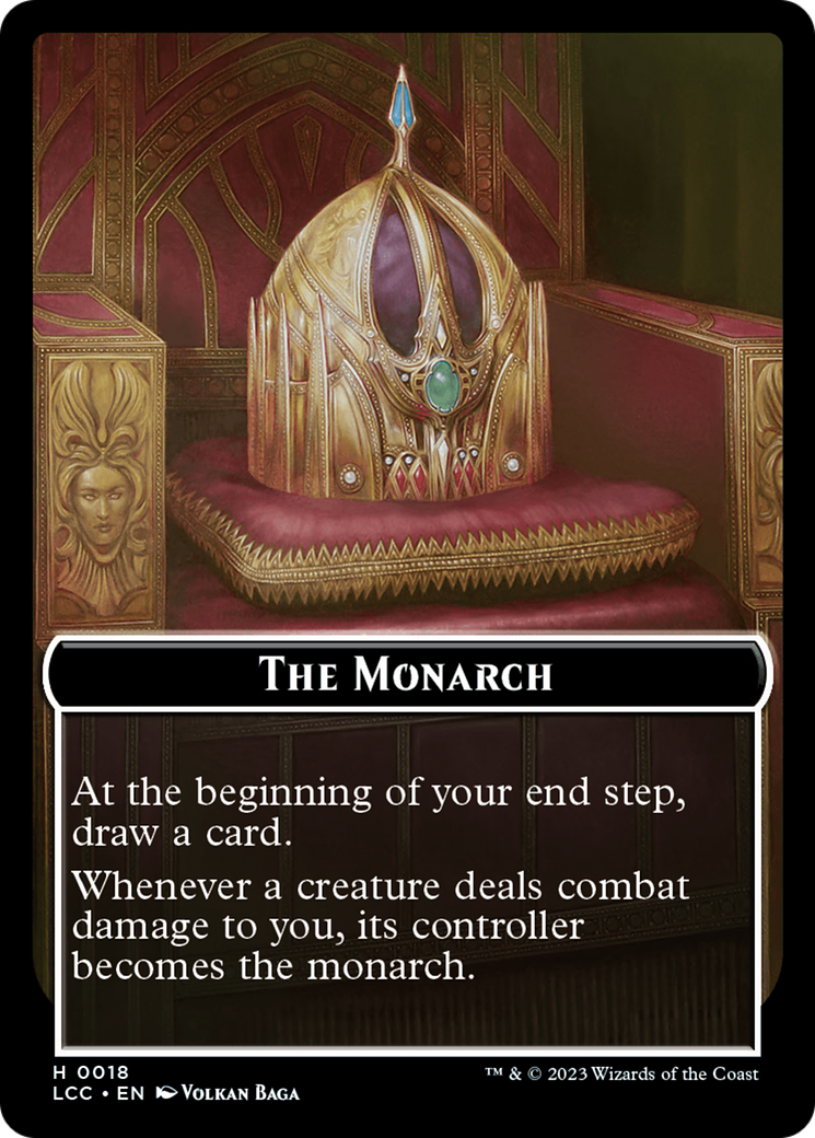 The Monarch // Pirate Double-Sided Token [The Lost Caverns of Ixalan Commander Tokens] | GnG Games