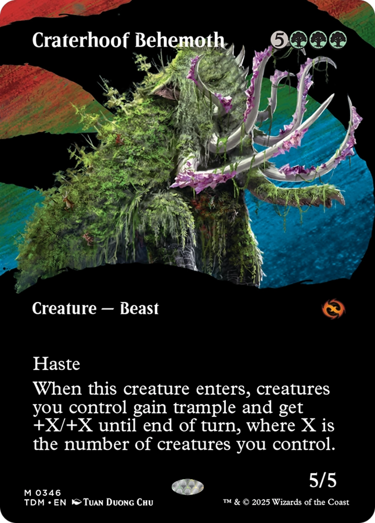 Craterhoof Behemoth (Borderless) [Tarkir: Dragonstorm] | GnG Games