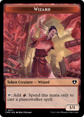 Narset of the Ancient Way Emblem // Wizard Double-Sided Token [Commander Masters Tokens] | GnG Games