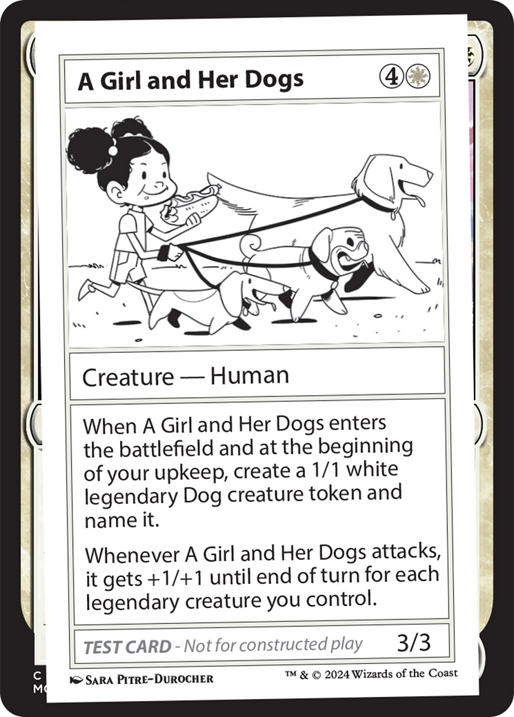 A Girl and Her Dogs [Mystery Booster 2 Playtest Cards] | GnG Games