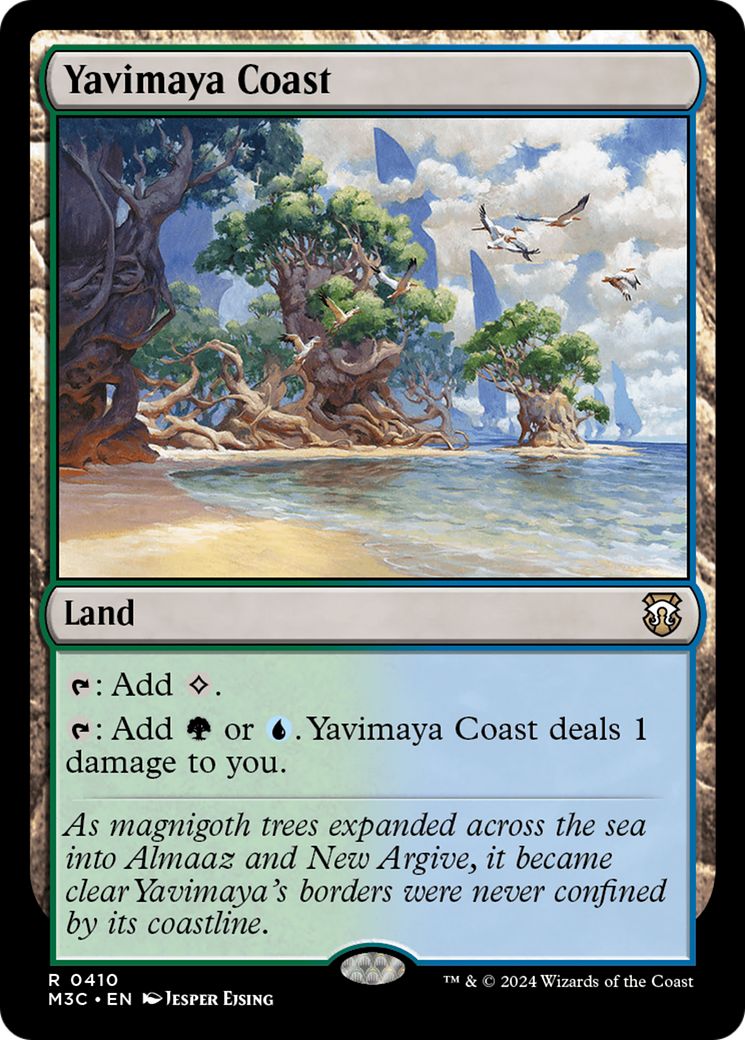 Yavimaya Coast (Ripple Foil) [Modern Horizons 3 Commander] | GnG Games