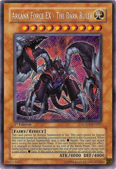 Arcana Force EX - The Dark Ruler [LODT-EN017] Secret Rare | GnG Games