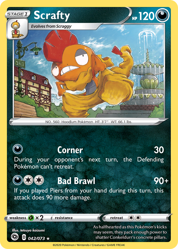 Scrafty (042/073) [Sword & Shield: Champion's Path] | GnG Games