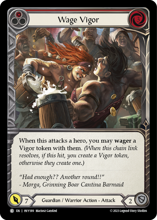 Wage Vigor (Red) [HVY189] (Heavy Hitters)  Rainbow Foil | GnG Games