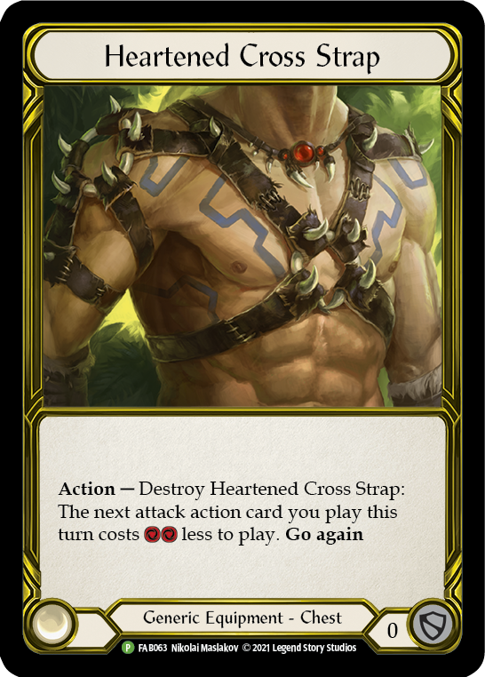 Heartened Cross Strap (Golden) [FAB063] (Promo)  Cold Foil | GnG Games