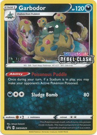 Garbodor (SWSH025) (Staff Prerelease Promo) [Sword & Shield: Black Star Promos] | GnG Games