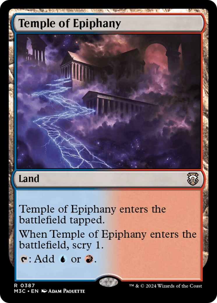Temple of Epiphany (Ripple Foil) [Modern Horizons 3 Commander] | GnG Games