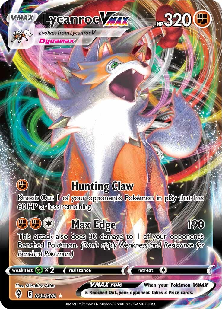 Lycanroc VMAX (092/203) [Sword & Shield: Evolving Skies] | GnG Games