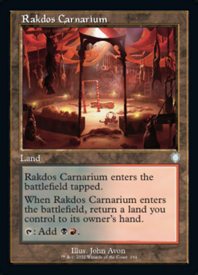 Rakdos Carnarium (Retro) [The Brothers' War Commander] | GnG Games
