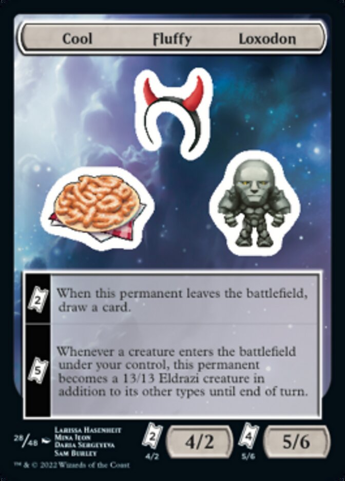 Cool Fluffy Loxodon [Unfinity Stickers] | GnG Games