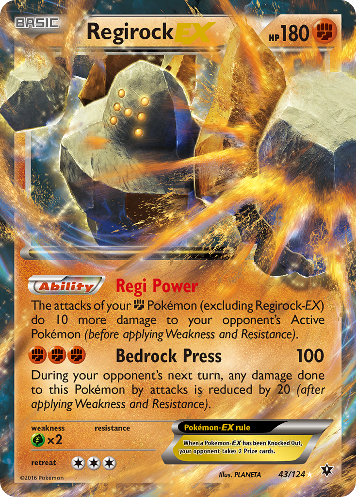 Regirock EX (43/124) [XY: Fates Collide] | GnG Games