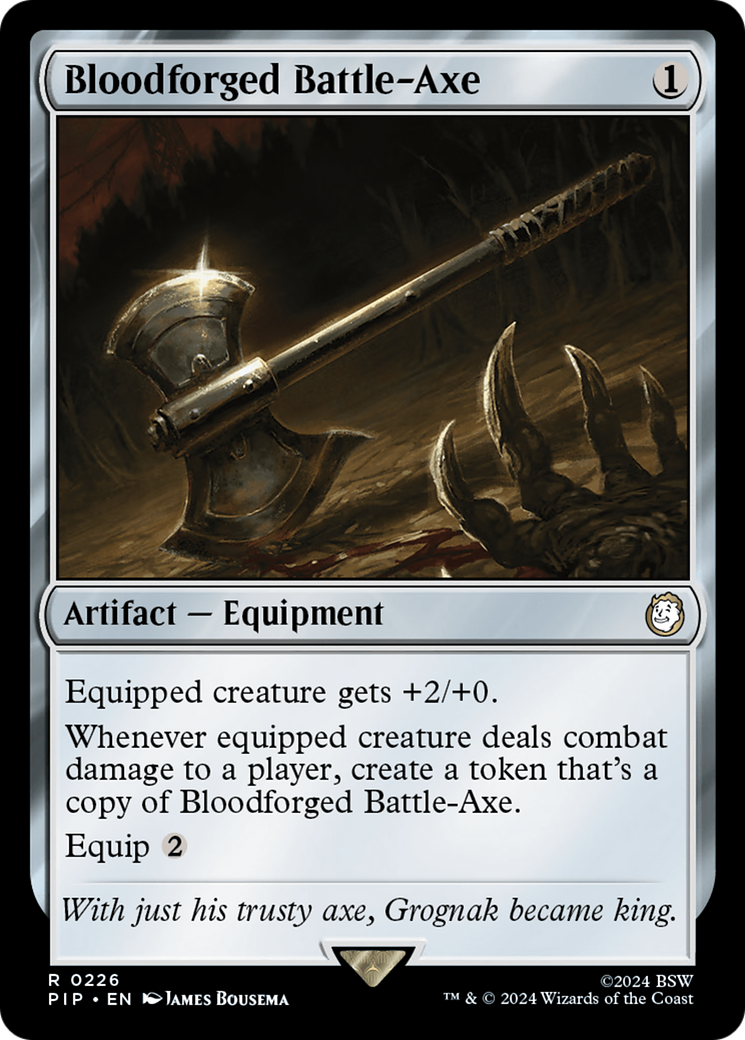 Bloodforged Battle-Axe [Fallout] | GnG Games