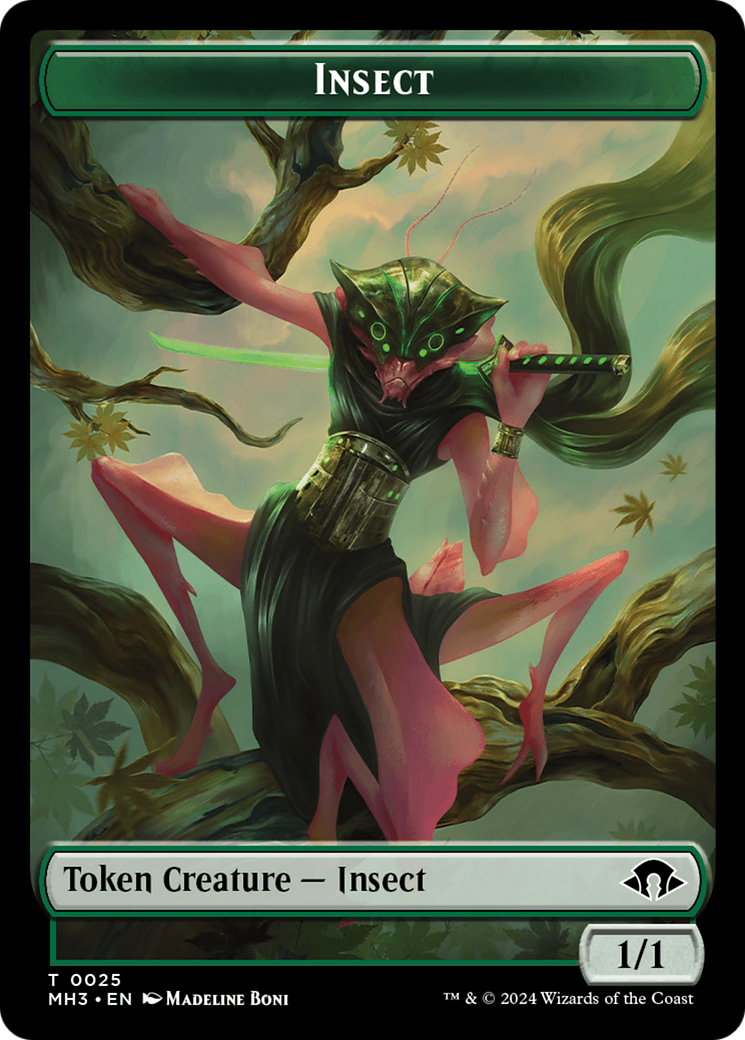 Insect Token (0025) [Modern Horizons 3 Tokens] | GnG Games