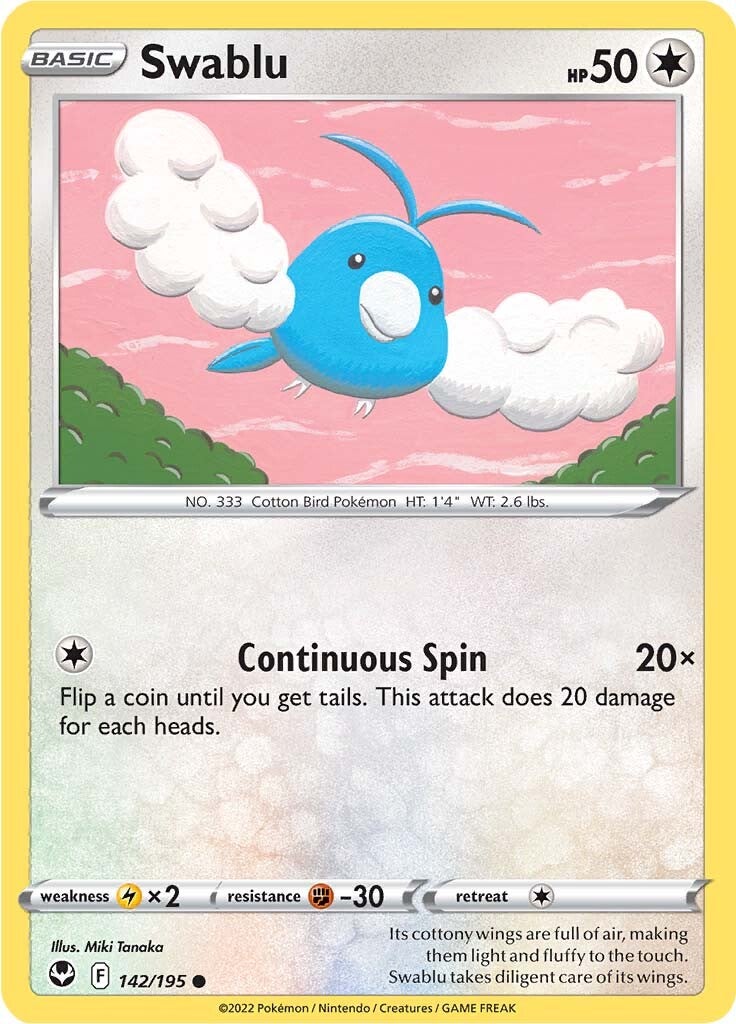 Swablu (142/195) [Sword & Shield: Silver Tempest] | GnG Games