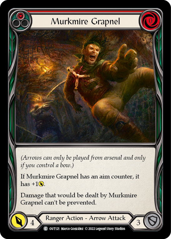 Murkmire Grapnel (Red) [OUT121] (Outsiders)  Rainbow Foil | GnG Games