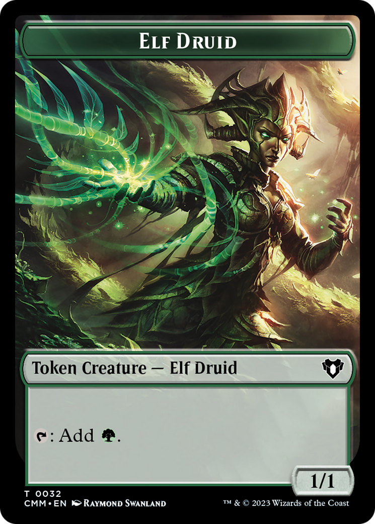 Elf Druid Token [Commander Masters Tokens] | GnG Games