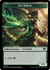 Elemental (0024) // Elf Druid Double-Sided Token [Commander Masters Tokens] | GnG Games