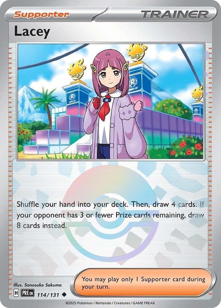 Lacey (114/131) (Poke Ball Pattern) [Scarlet & Violet: Prismatic Evolutions] | GnG Games