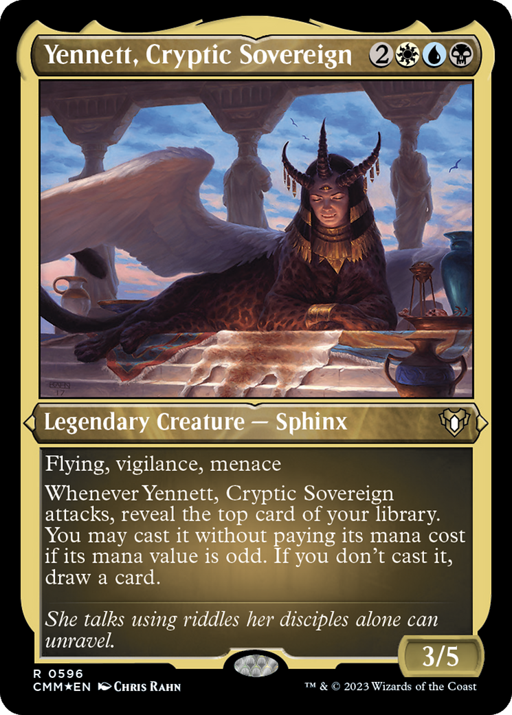 Yennett, Cryptic Sovereign (Foil Etched) [Commander Masters] | GnG Games