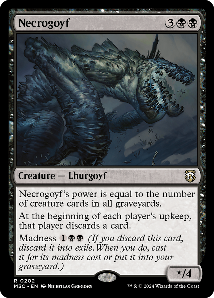 Necrogoyf (Ripple Foil) [Modern Horizons 3 Commander] | GnG Games