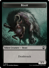 Beast (0010) // Shapeshifter (0008) Double-Sided Token [Modern Horizons 3 Commander Tokens] | GnG Games